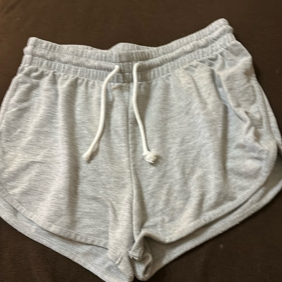Flirtitude active light gray shorts size medium elastic waist draw string - Picture 1 of 4